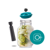 Beugelpot + VACUÜMSET 2000ml (VIERKANT)