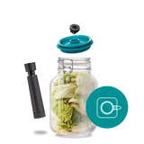 Beugelpot + VACUÜMSET 2000ml (VIERKANT)