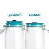 4x BEUGELPOT MET VACUÜMFUNCTIE COMBI-SET VIERKANT (0,5 + 1,0 + 1,5 + 2,0 Liter)